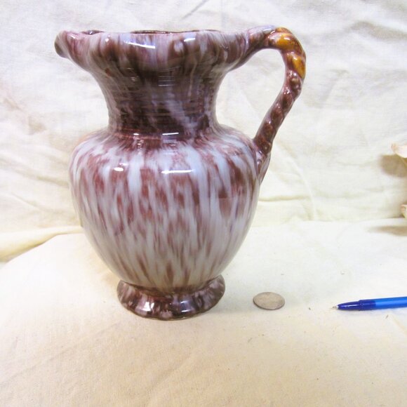 VTG DRIP GLAZED PITCHER, GERMANY 542, BEAUTIFUL COLORS - Picture 1 of 7